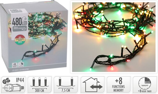 Ledverlichting 480 binnen buiten rood groen