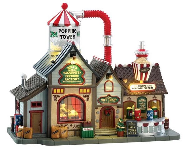 Lemax Bell'S Gourmet Popcorn Factory, With 4.5V Adaptor
