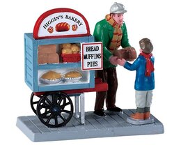Lemax Delivery Bread Cart
