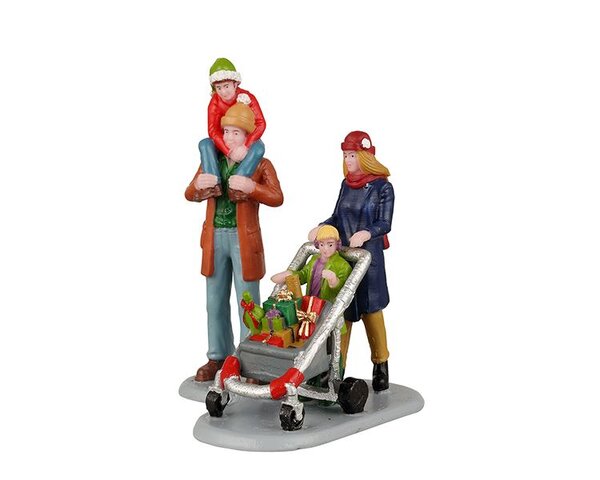 Lemax Family Holiday Shopping Spree, Set Of 2