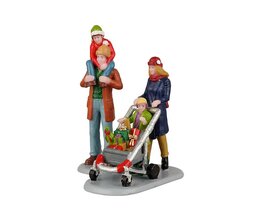 Lemax Family Holiday Shopping Spree, Set Of 2