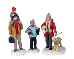 Lemax Going Skating, Set Of 3