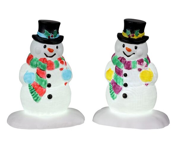 Lemax Holly Hat Snowman, Set Of 2, B/O (4.5V)