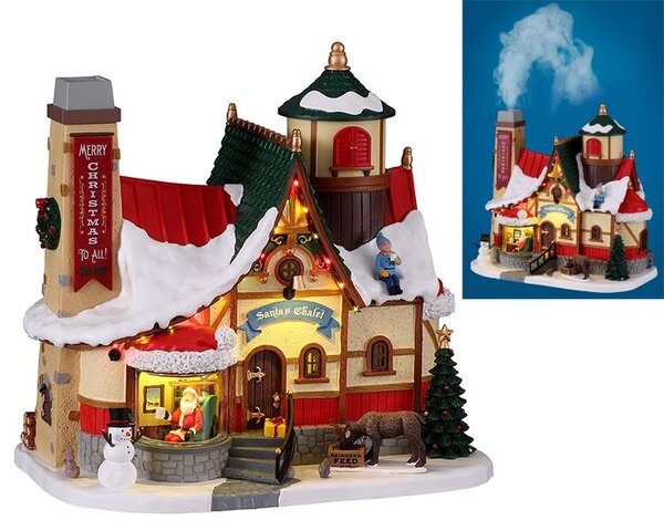 Lemax santa's chalet, with 4.5v adaptor
