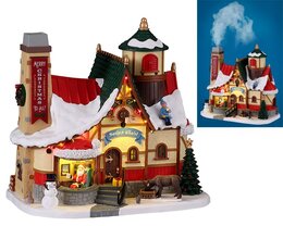 Lemax santa's chalet, with 4.5v adaptor