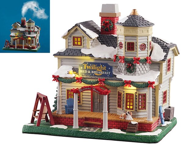 Lemax twilight bed & breakfast (smoking), with 4.5v adaptor