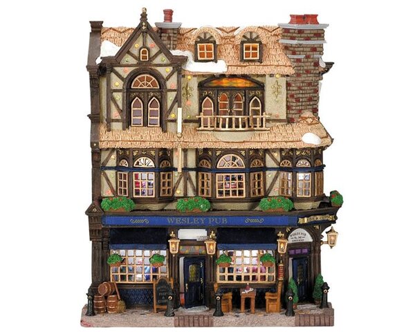 Lemax Wesley Pub, Battery-Operated (4.5V)