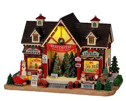Lemax Winterfest Arts & Crafts Show, With 4.5V Adap