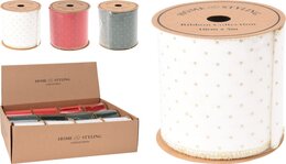 Lint fluweel met stippen 3ass