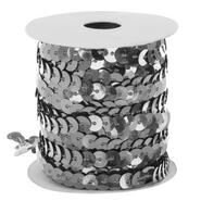 Lint sequin 10m zilver