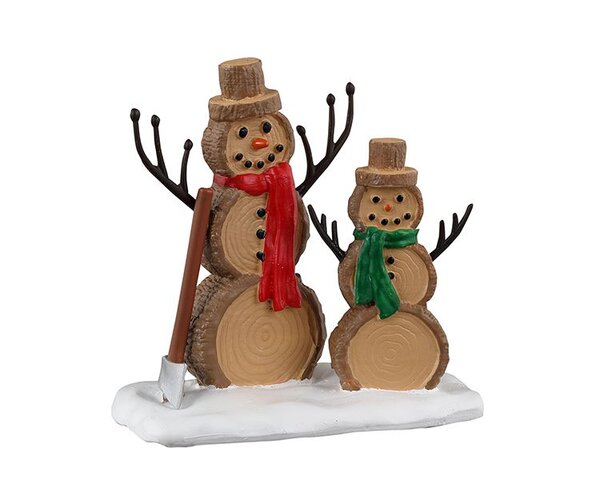 Log Snowmen