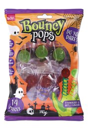 Lollipop Bouncy 140g aardbei/appelsmaak - afbeelding 2