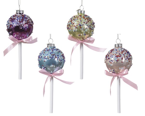 Lollypop D6cm glas 4ass