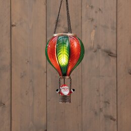 Luchtballon D14xH25cm 20Led batterij rood groen