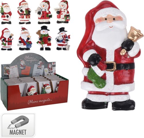 Magneet Kerst H7cm 8ass