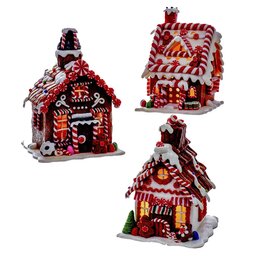 Maison pain d'épice luminée 20cm