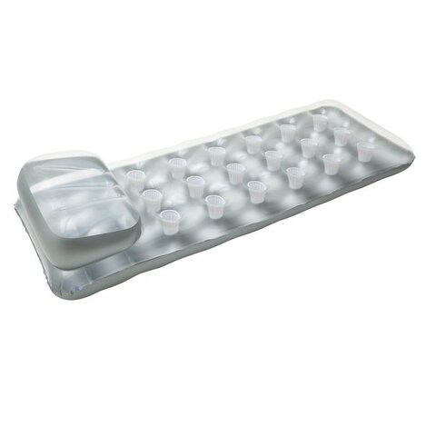 Matelas Gonflable Intex avec Oreiller – Argenté, 188 x 71 cm - image 1