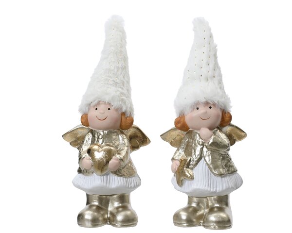 Meisje H27cm goud 2ass