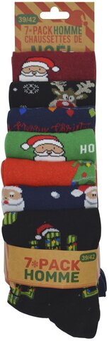 Men 7paar X-MAS mt39-42/mt43-46 - Happy Holidays