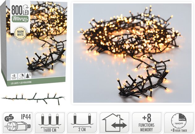 Microcluster 800L warm wit 16m