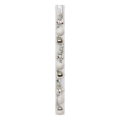 Mini kit 9stuks glas - zilver wit - afbeelding 5