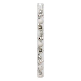 Mini kit 9stuks glas - zilver wit - afbeelding 5