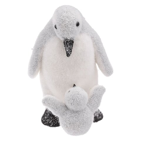 Moeder pinguïn met baby H27cm
