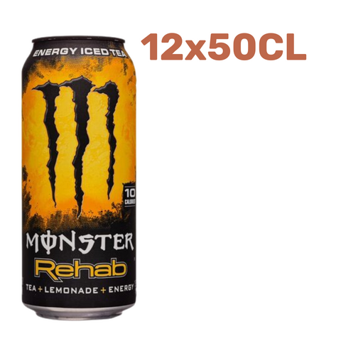 Monster Energy Rehab Pêche 12x50cl