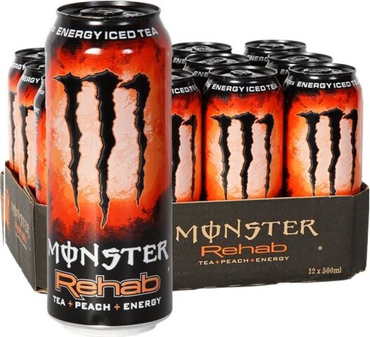 Monster Energy Rehab Perzik 12x50cl