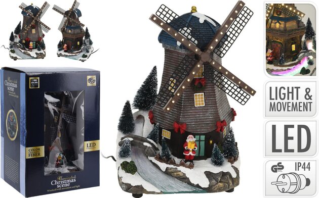 Moulin à vent led et mouvement