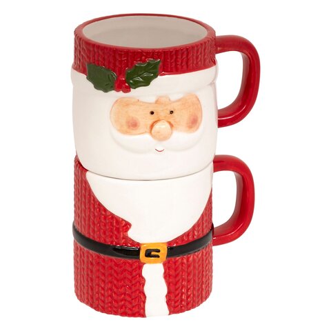 Mug Kerstman H18cm 2stuks