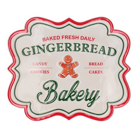 Muurdeco Gingerbread bakery 30x25cm