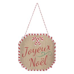 Muurdecoratie 10cm Joyeux Noël