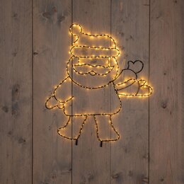 Muurhanger kerstman 60x50cm 300Led classic warm