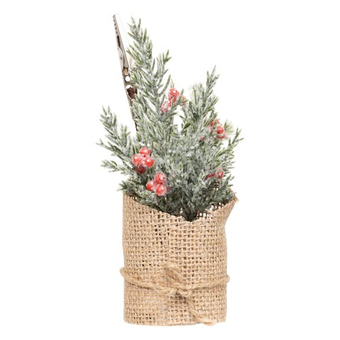 Naamkaarthouder D4,5xH15cm met bessen