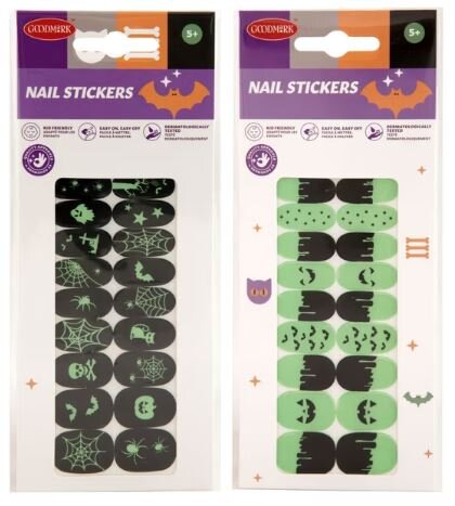Nagelstickers glow-in-the-dark