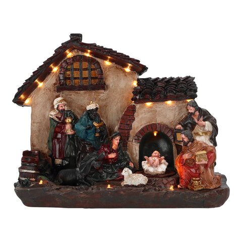 Nativity scene 29x14x24cm Led