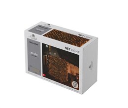 Netverlichting 252Led warm wit 200x140cm Timer - afbeelding 1