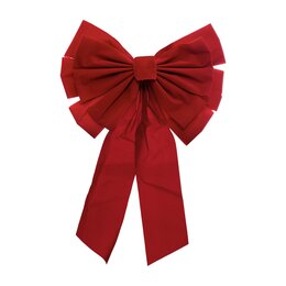 Noeud de Noël 40x60cm velours rouge