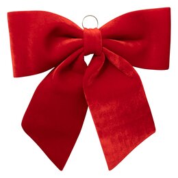 Noeud de Noël 70x67cm velours rouge