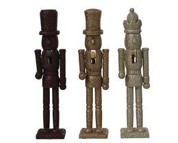 Notenkraker 5xH22cm hout 3ass