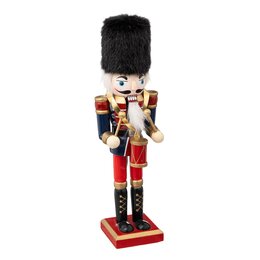 Notenkraker H25cm blauw rood