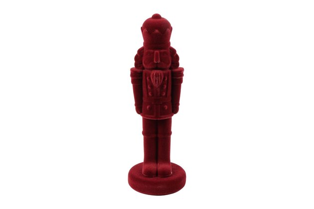 Notenkraker King 11x31cm fluweel rood