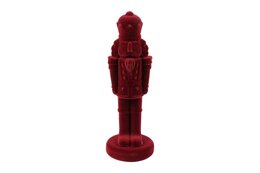 Notenkraker King 11x31cm fluweel rood