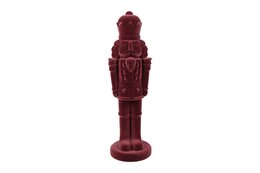 Notenkraker King 15x52cm fluweel bordeaux