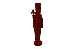 Notenkraker King 15x78cm fluweel rood