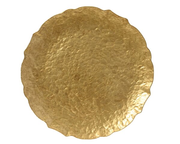 Onderbord D33cm goud