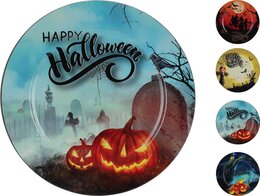Onderbord D33cm Halloween 4ass