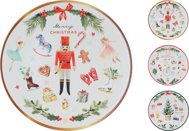 Onderbord D33cm Kerst 3ass