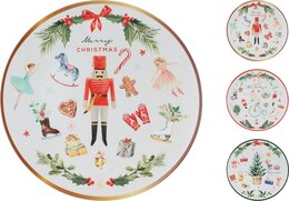 Onderbord D33cm Kerst 3ass